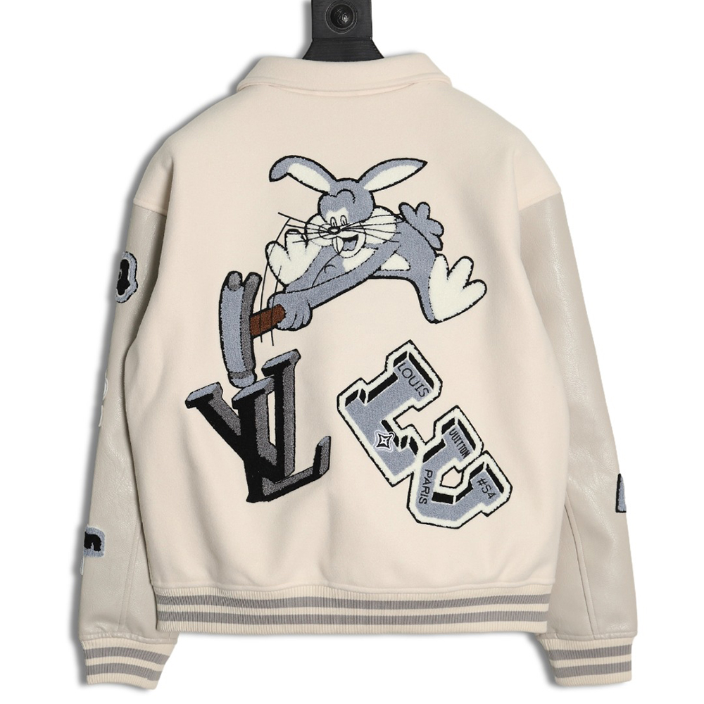 Louis vuitton baseball jacket with lettering logo