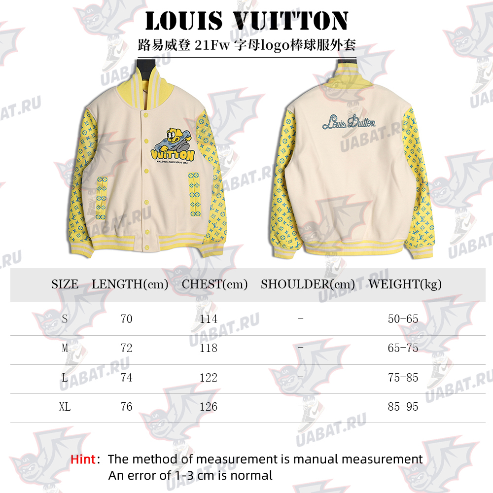 Louis vuitton baseball jacket with lettering logo TSK1