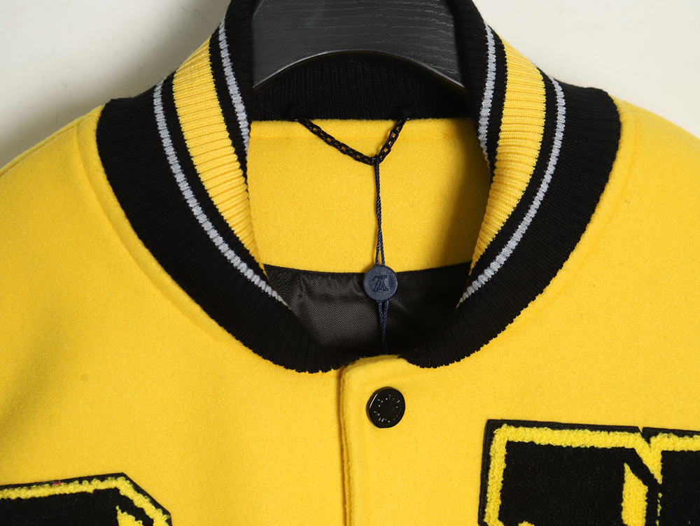 Louis vuitton baseball jacket with lettering logo TSK3