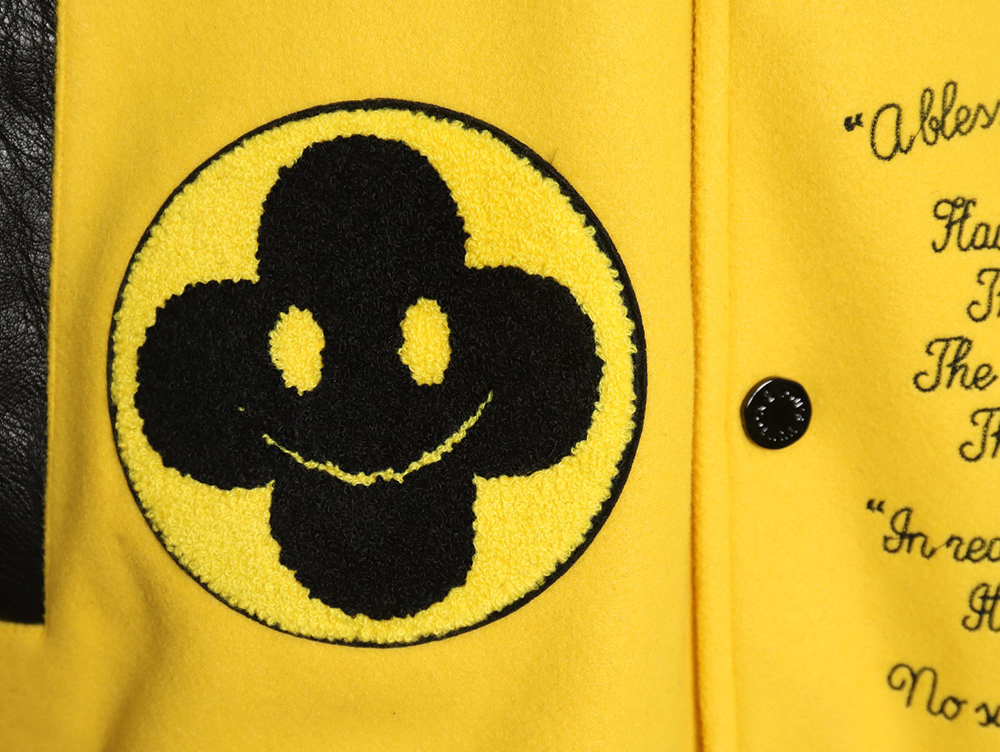 Louis vuitton baseball jacket with lettering logo TSK3