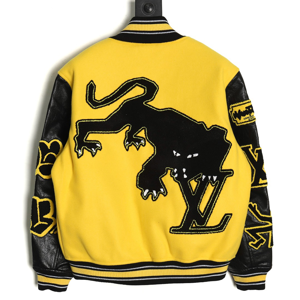 Louis vuitton baseball jacket with lettering logo TSK3