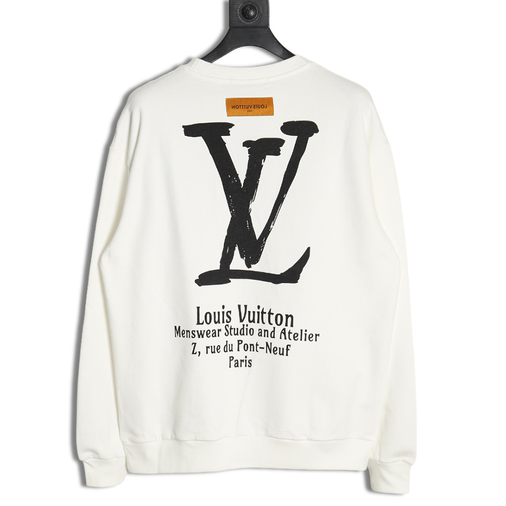 Louis vuitton limited edition slogan V letter sweatshirt