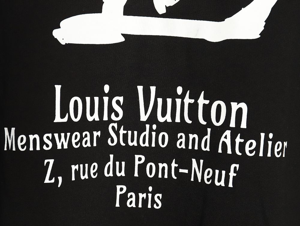 Louis vuitton limited edition slogan V letter sweatshirt TSK1