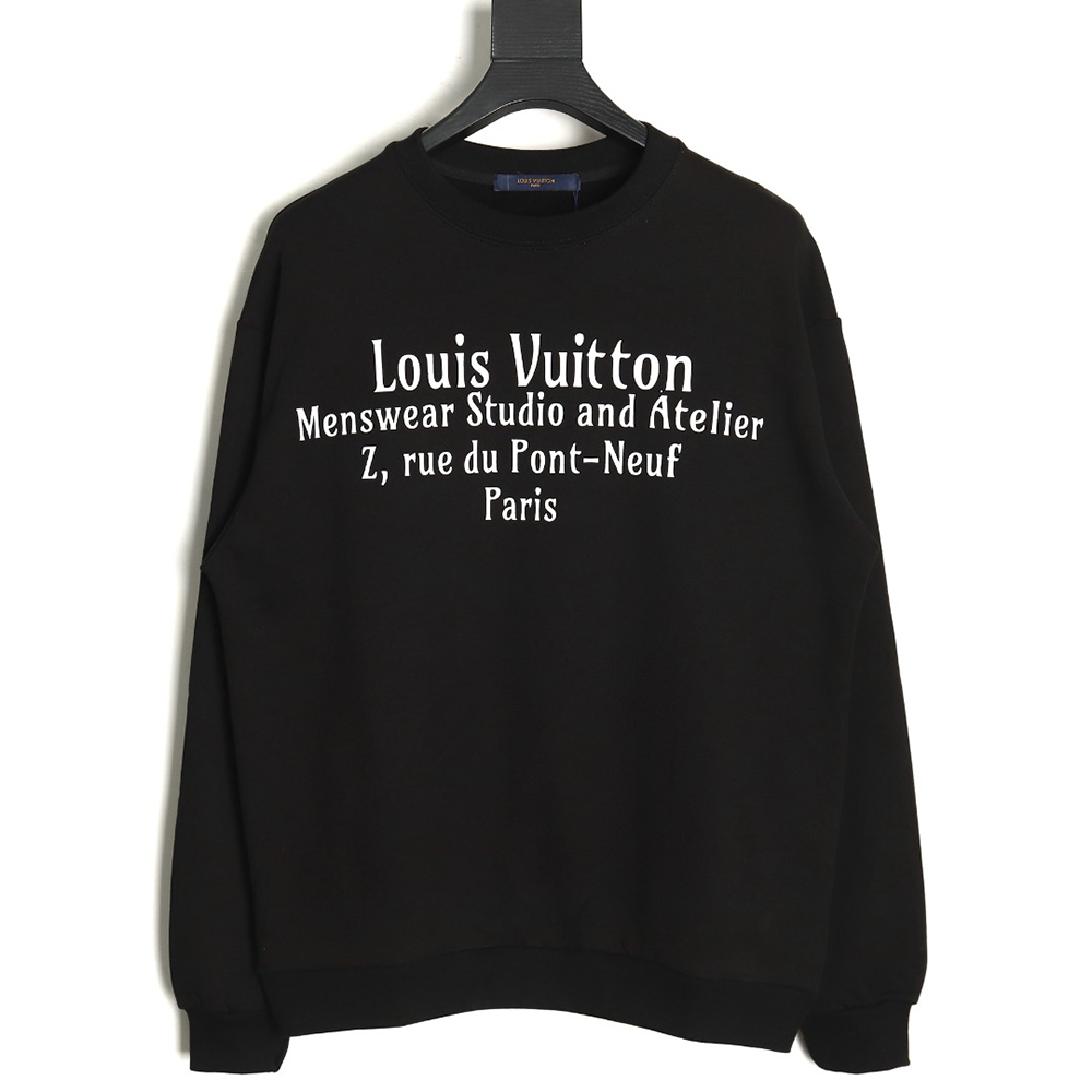 Louis vuitton limited edition slogan V letter sweatshirt TSK1