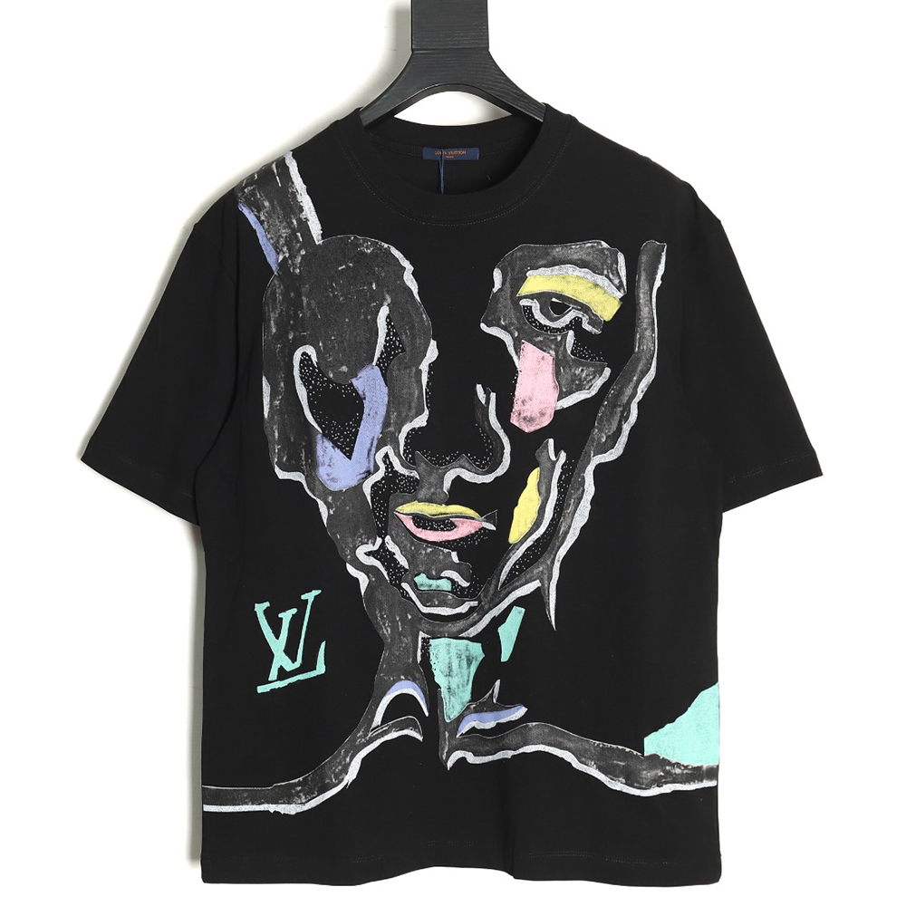Louis Vuitton face sketch print short sleeves TSK1