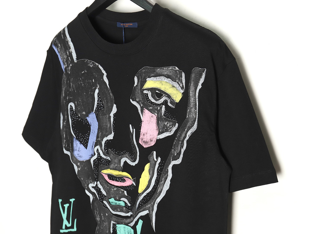 Louis Vuitton face sketch print short sleeves TSK1