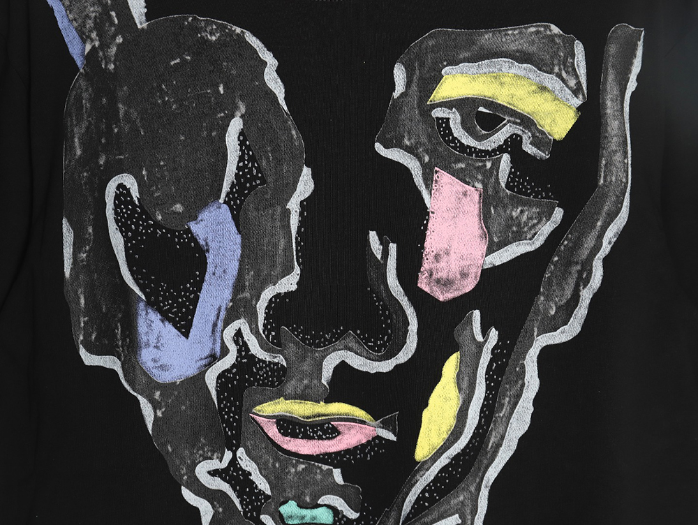 Louis Vuitton face sketch print short sleeves TSK1
