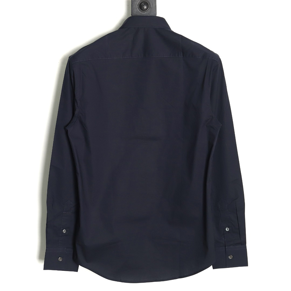 Louis Vuitton long-sleeved shirt with lettering embroidery TSK1