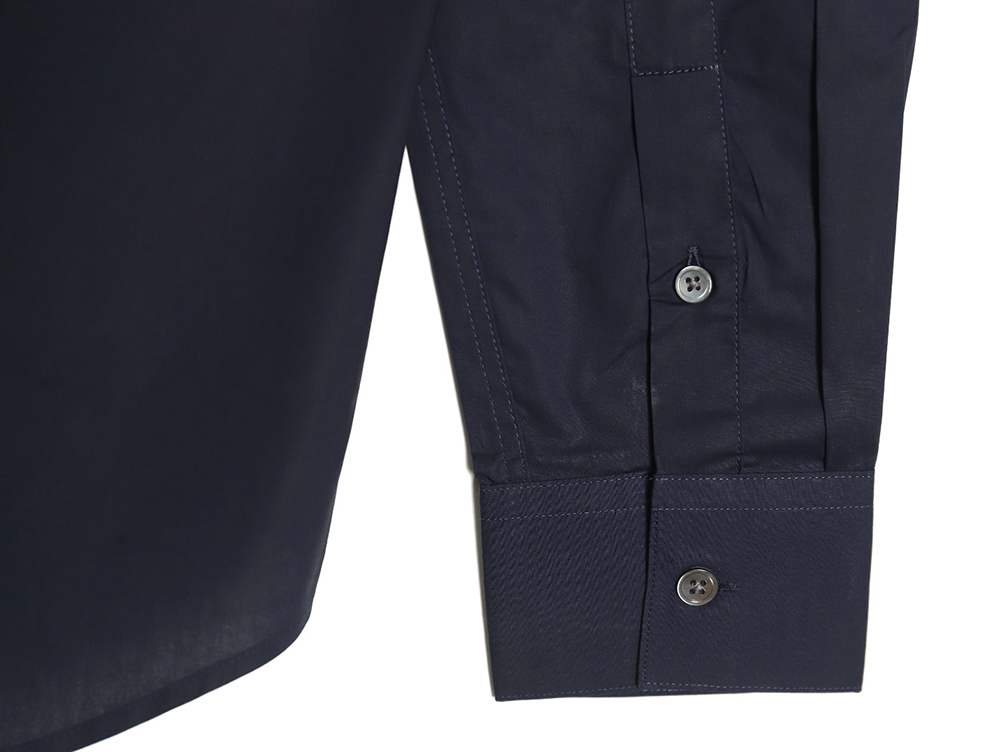 Louis Vuitton long-sleeved shirt with lettering embroidery TSK1