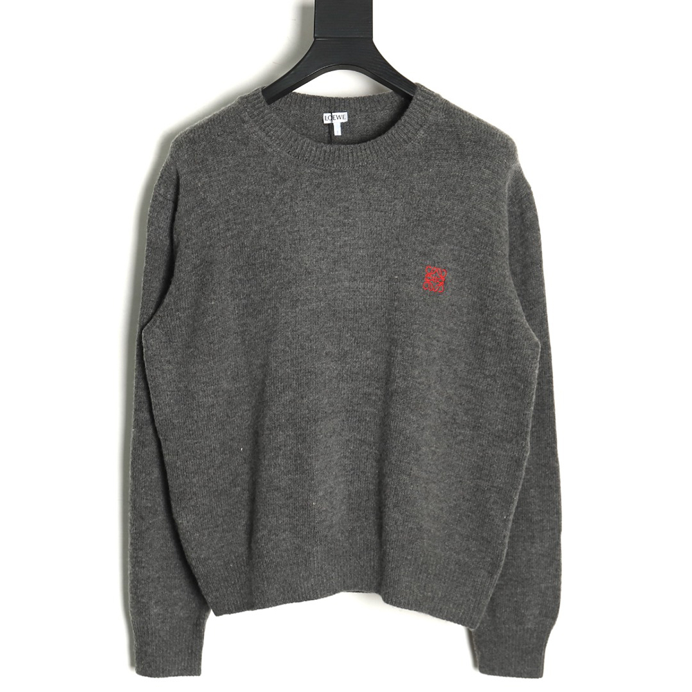 Loewe embroidered logo crew neck sweater