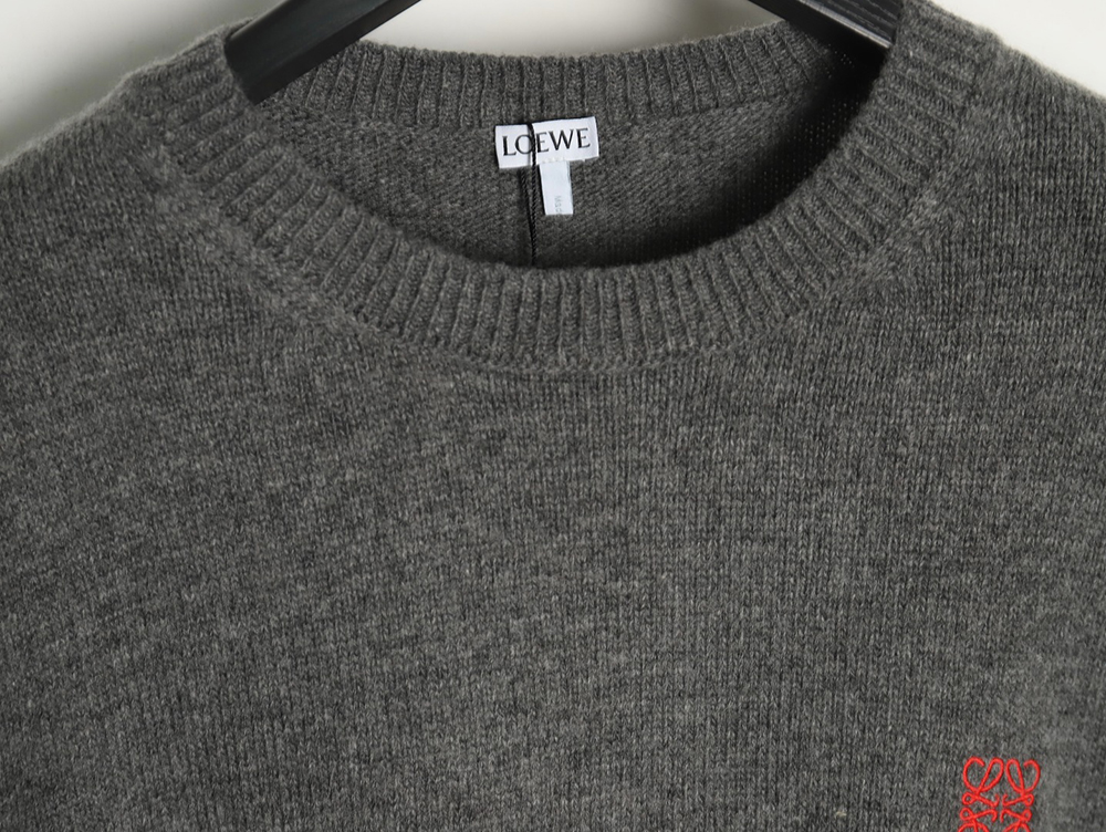 Loewe embroidered logo crew neck sweater