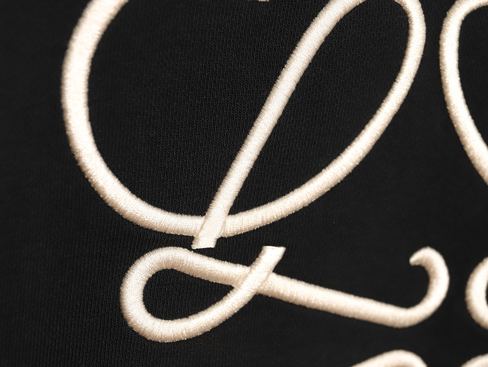 Loewe Displaced Logo 3D Embroidered Crew Neck Sweatshirt