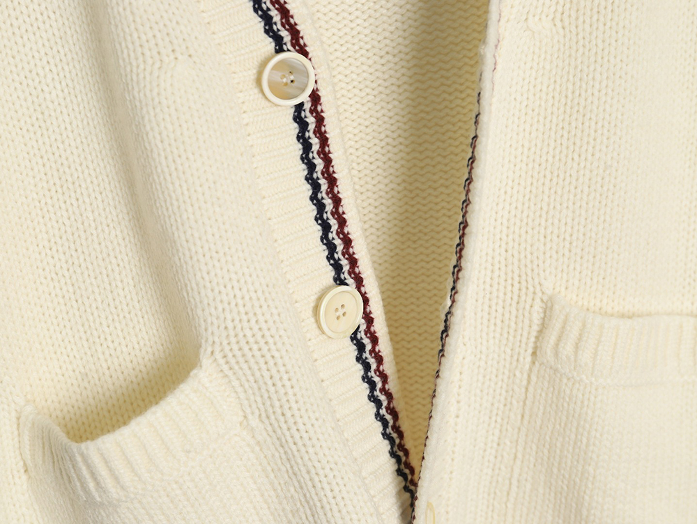 Prada wool striped knitted cardigan
