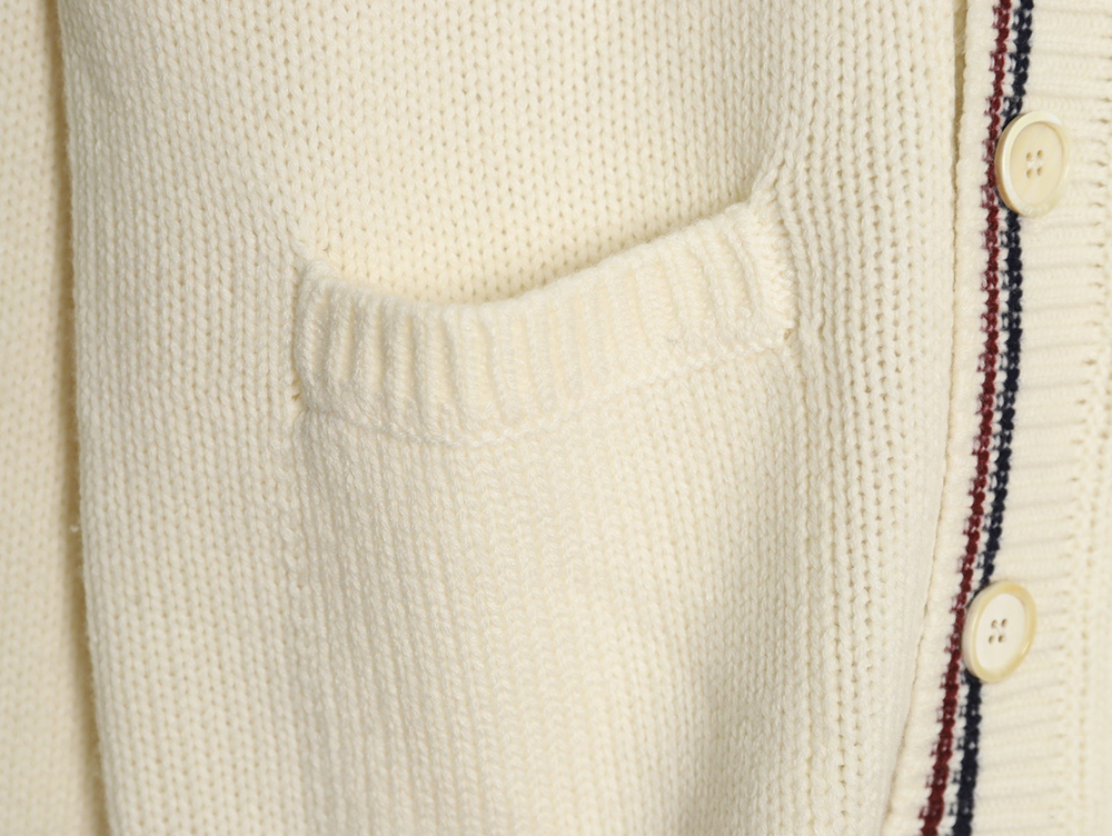 Prada wool striped knitted cardigan