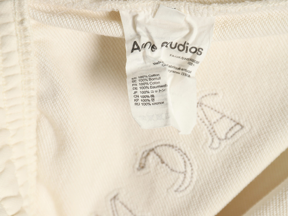 Acne Studios embroidered logo lettering relaxed straight-leg track pants