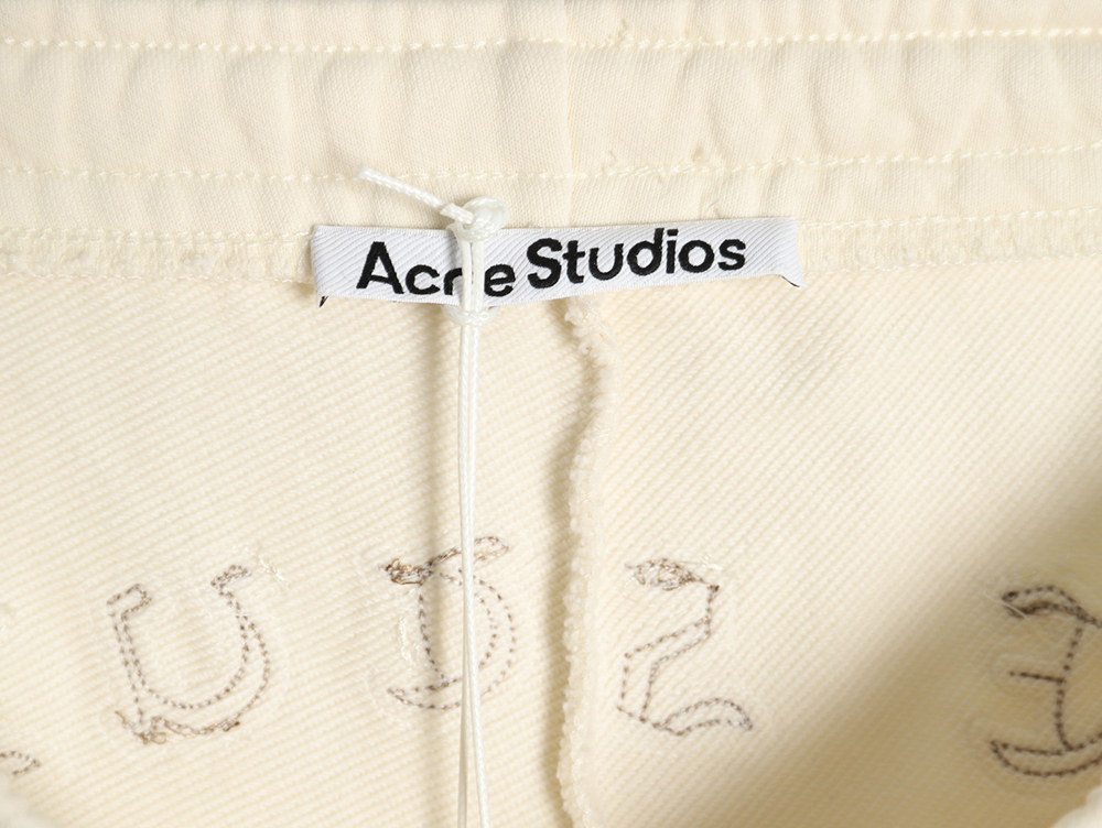 Acne Studios embroidered logo lettering relaxed straight-leg track pants