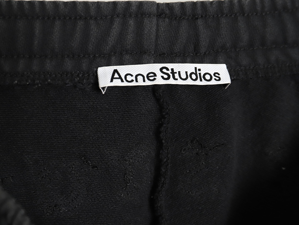 Acne Studios embroidered logo lettering relaxed straight-leg track pants TSK1
