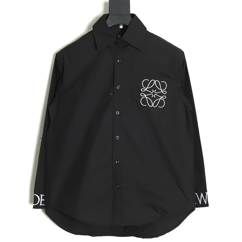 Loewe logo three-dimensional offset laminated long-sleeved shirt TSK1