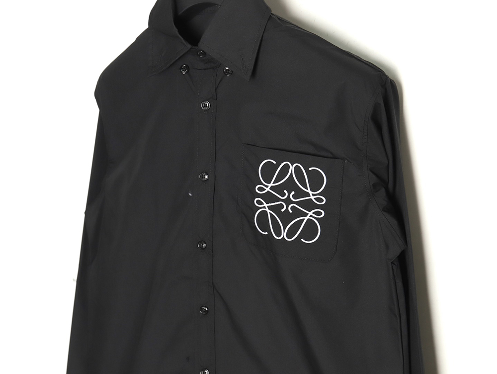 Loewe logo three-dimensional offset laminated long-sleeved shirt TSK1