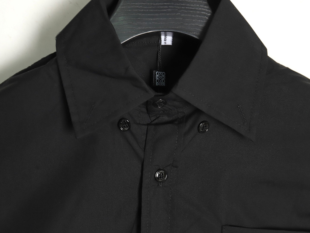 Loewe logo three-dimensional offset laminated long-sleeved shirt TSK1