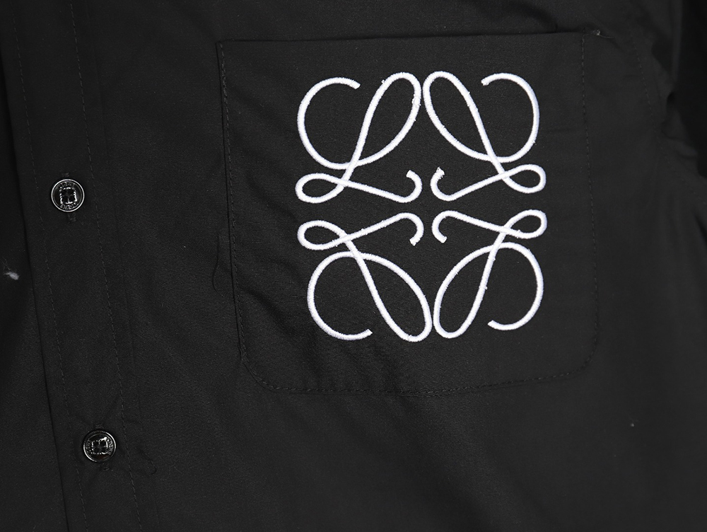 Loewe logo three-dimensional offset laminated long-sleeved shirt TSK1