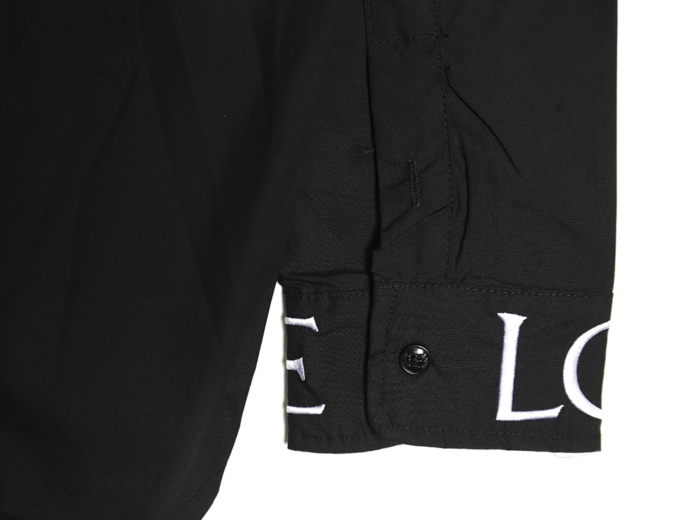 Loewe logo three-dimensional offset laminated long-sleeved shirt TSK1