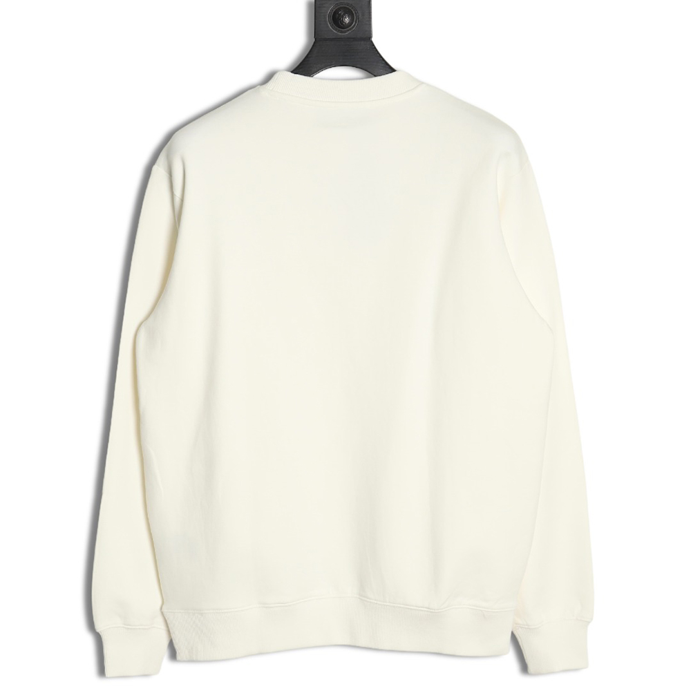 Prada triangle logo pocket crew neck sweatshirt