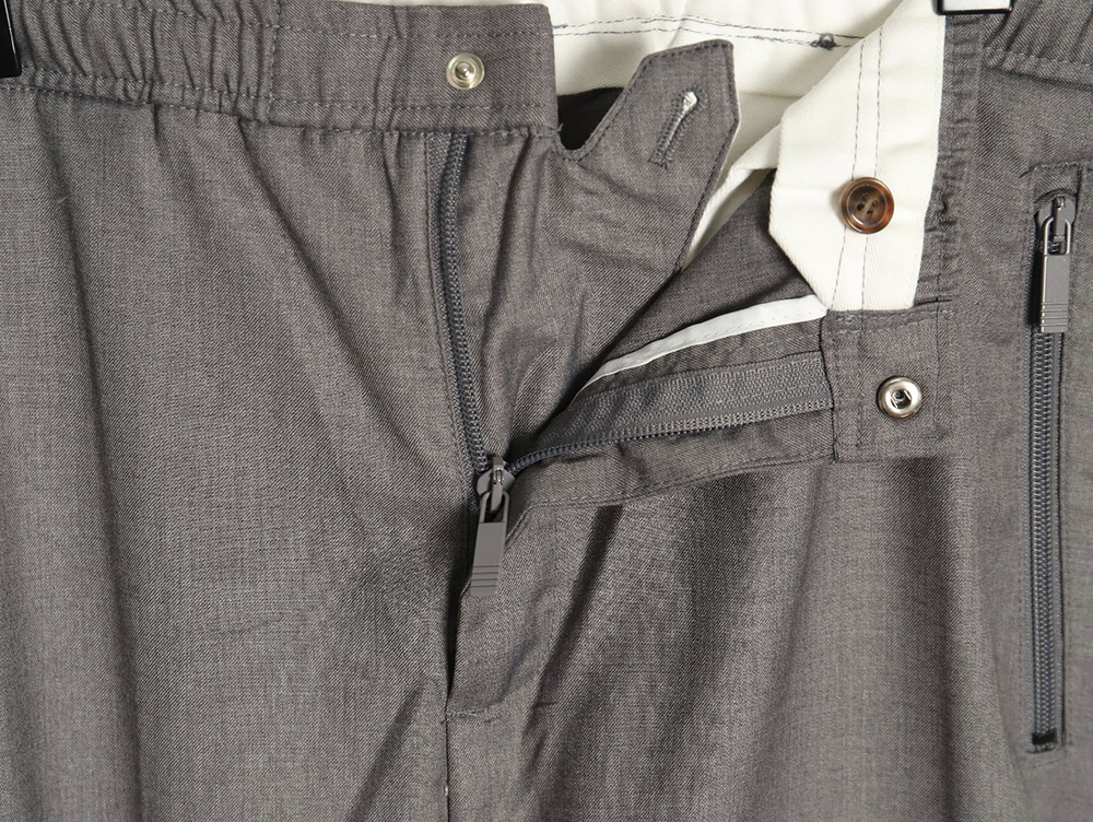 Thom Browne Basic Four-Bar Casual Trousers