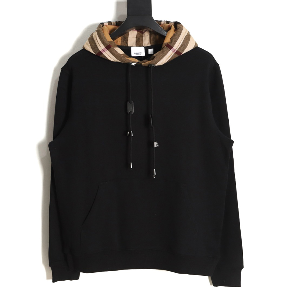 Burberry Checked Hooded Sweatshirt TSK2