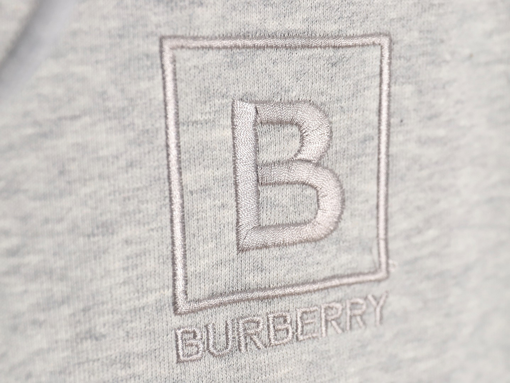 Burberry B Check Hooded Zip-Up Hoodie