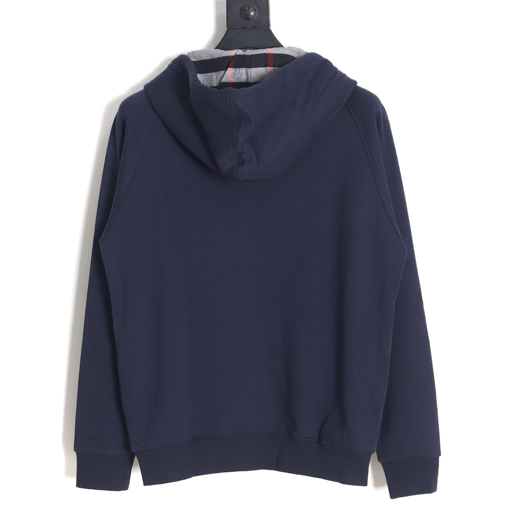 Burberry B Check Hooded Zip-Up Hoodie TSK2