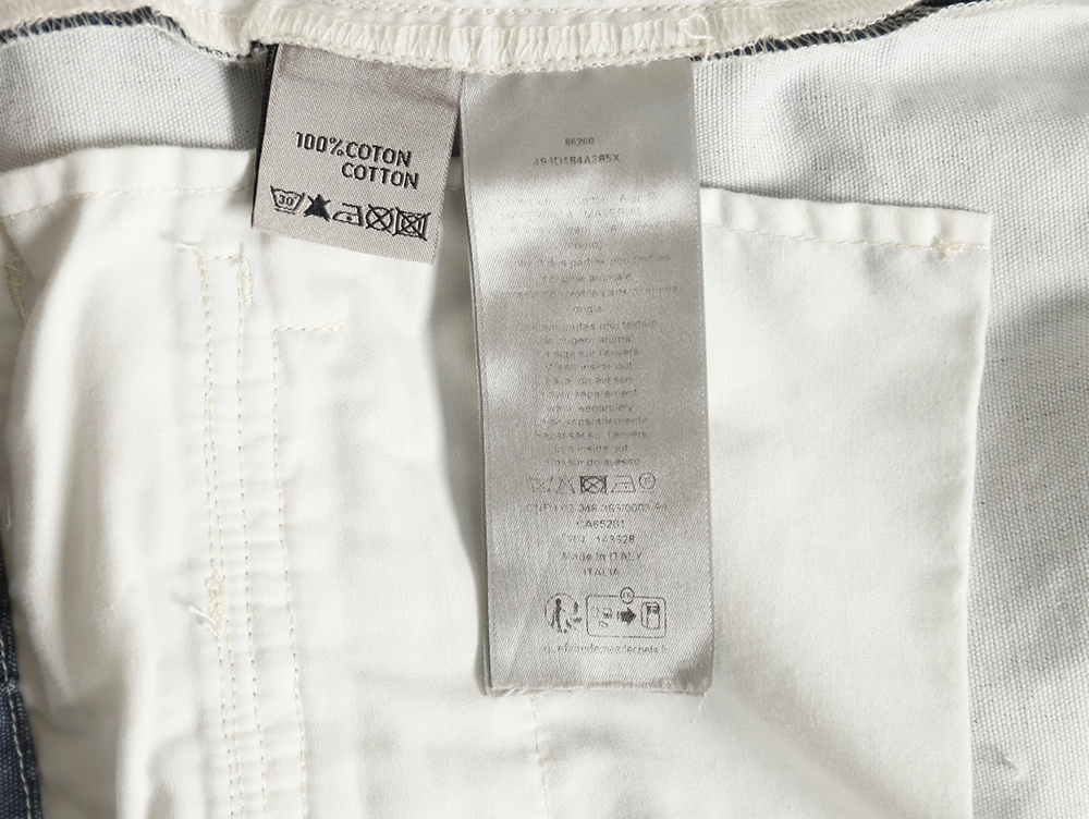 Dior x Stone island co-branded pocket denim trousers