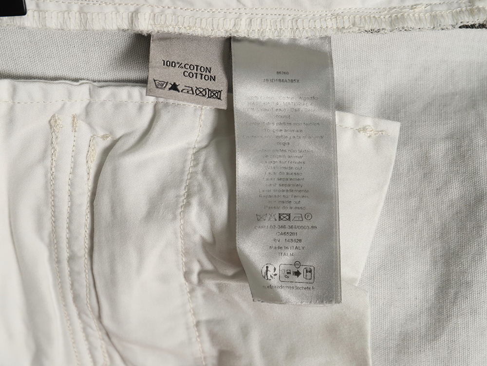 Dior x Stone island co-branded pocket denim trousers TSK1