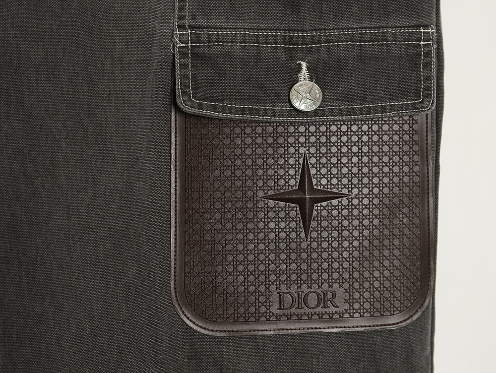 Dior x Stone island co-branded pocket denim trousers TSK1
