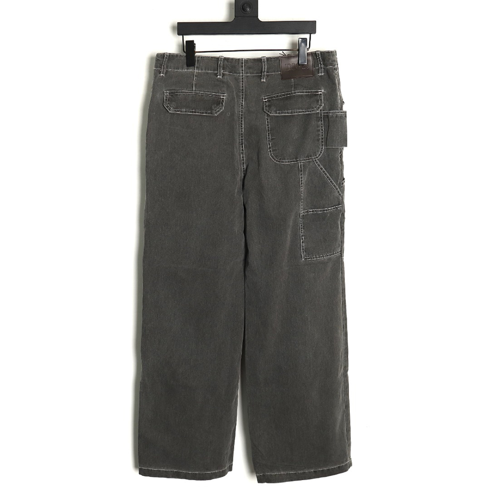 Dior x Stone island co-branded pocket denim trousers TSK1
