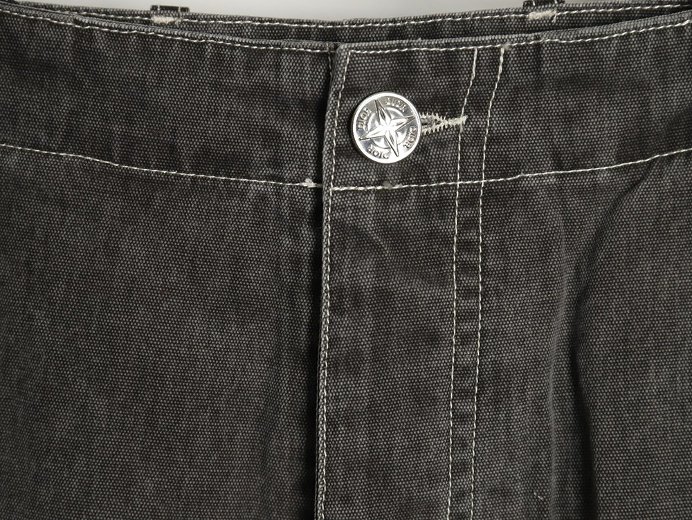 Dior x Stone island co-branded pocket denim trousers TSK1