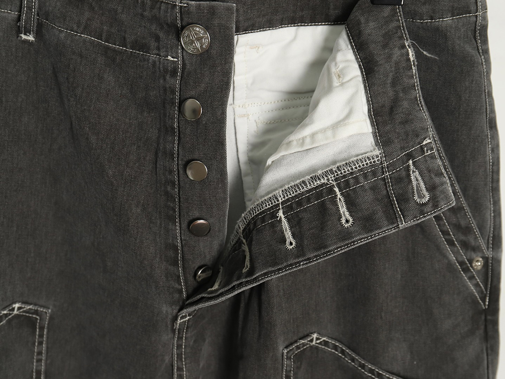 Dior x Stone island co-branded pocket denim trousers TSK1