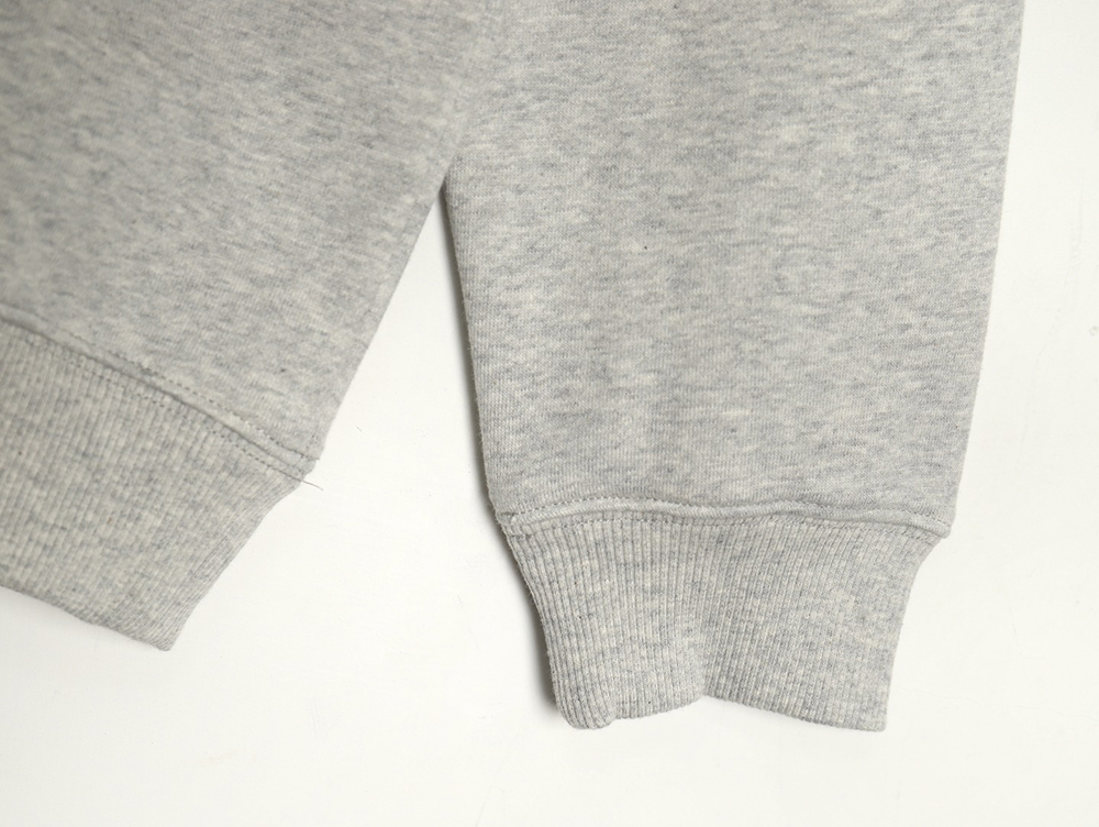 Dior Silver Logo Embroidered Crew Neck Plush Sweatshirt TSK1