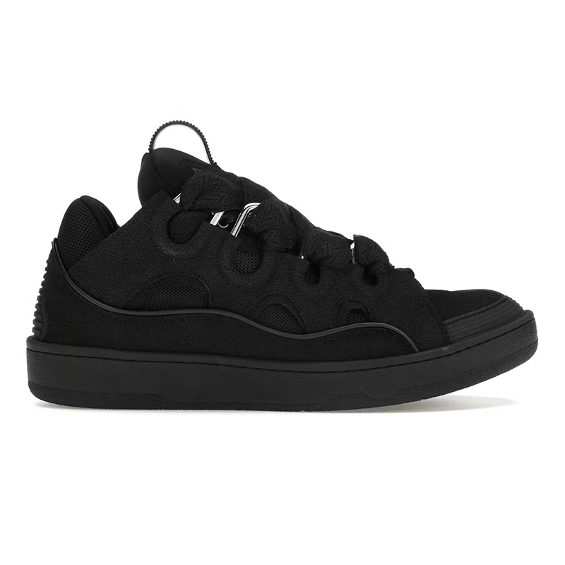 Lanvin Leather Curb Triple Black