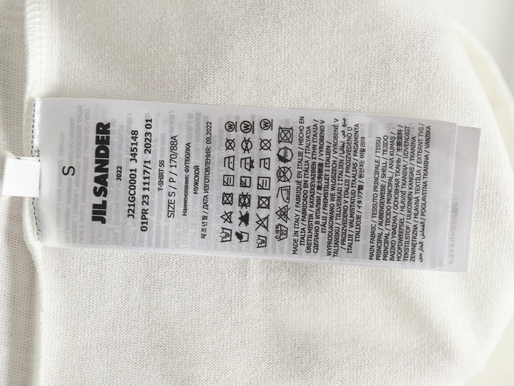 JIL SANDER Lettering Print Long Sleeve T-Shirt