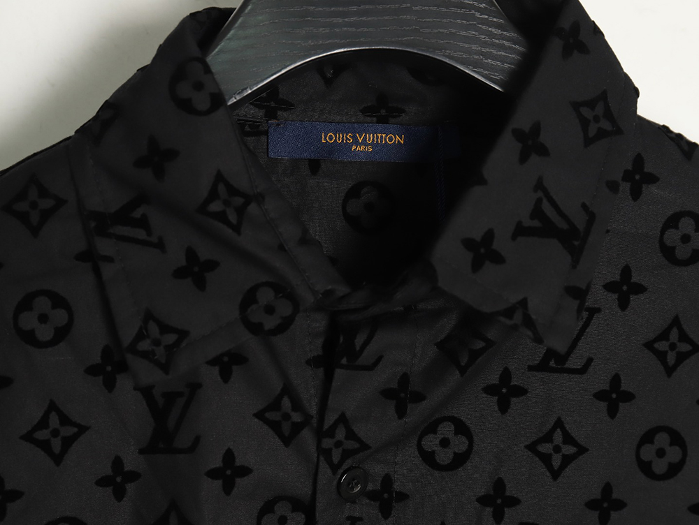 Louis Vuitton flocked monogram shirt