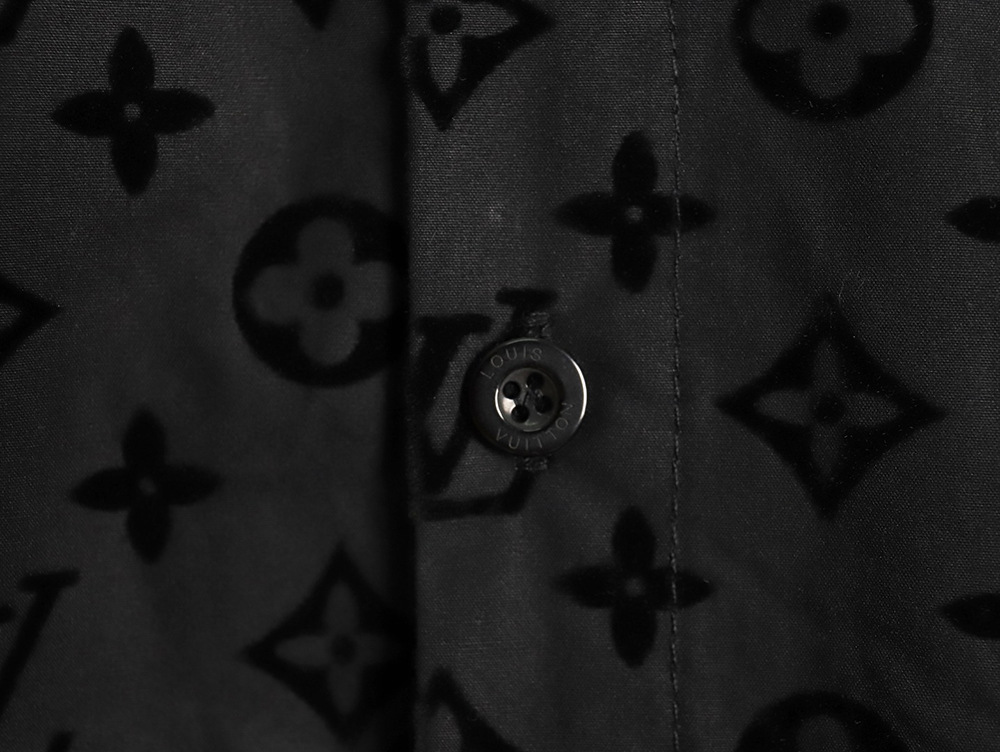 Louis Vuitton flocked monogram shirt