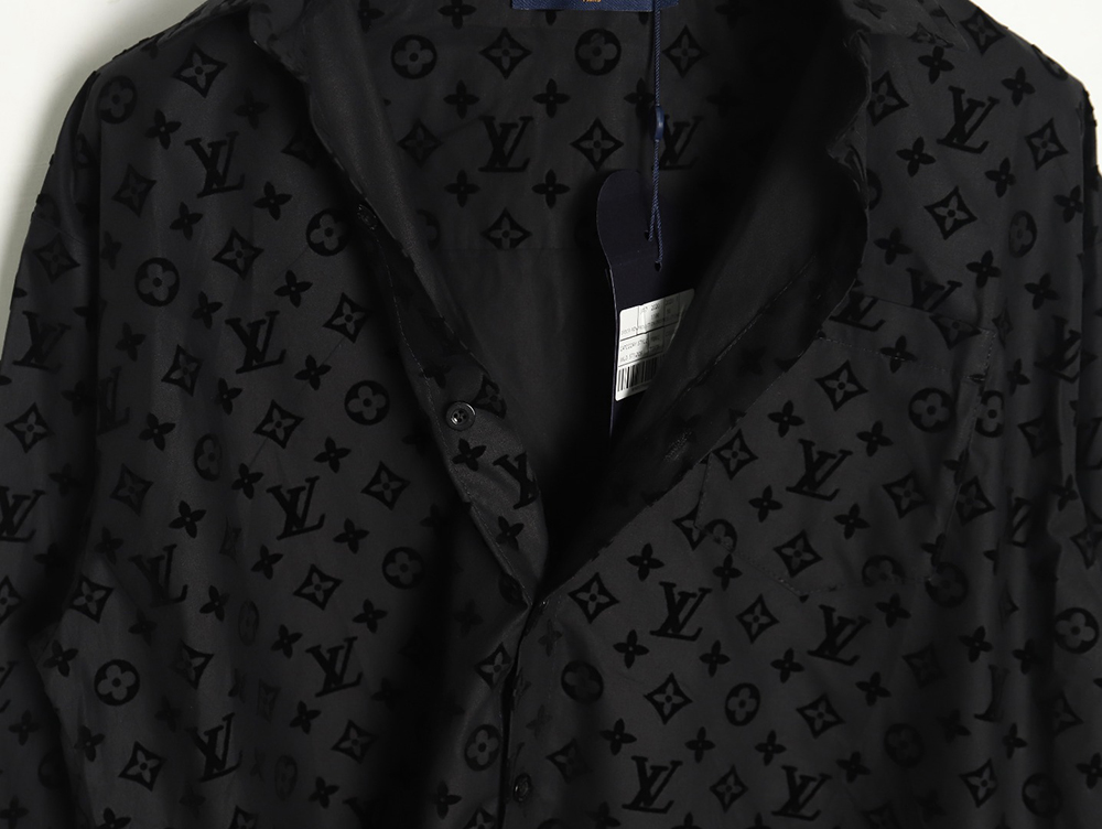 Louis Vuitton flocked monogram shirt