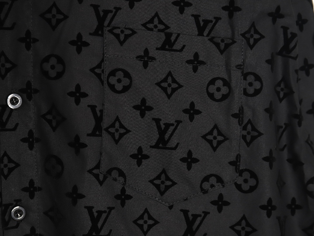 Louis Vuitton flocked monogram shirt