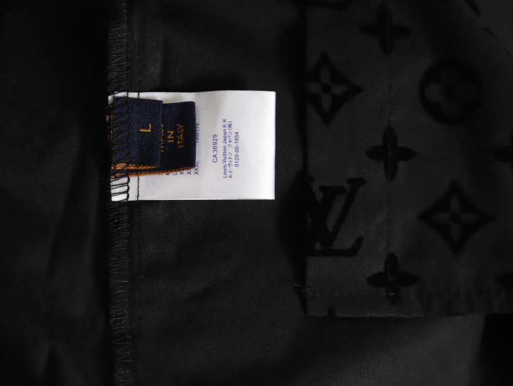 Louis Vuitton flocked monogram shirt