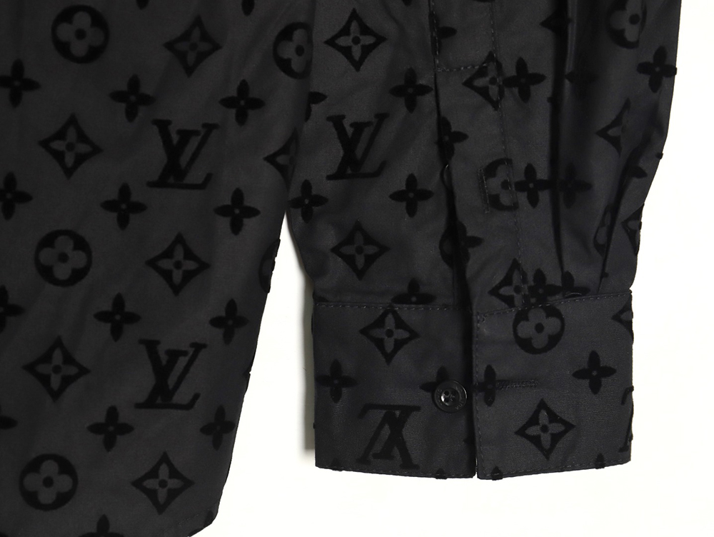 Louis Vuitton flocked monogram shirt