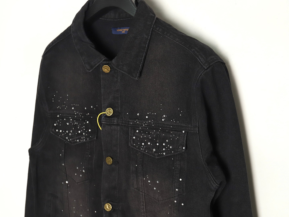 Louis Vuitton Gypsophila hot diamond embroidery denim jacket TSK1