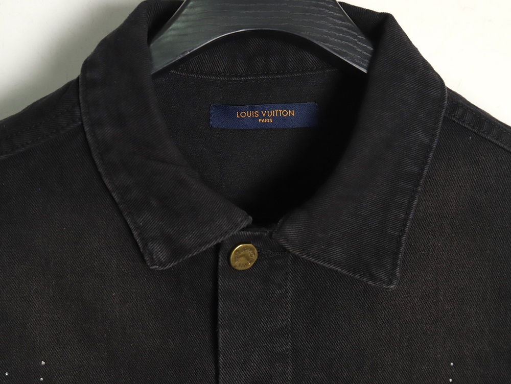 Louis Vuitton Gypsophila hot diamond embroidery denim jacket TSK1