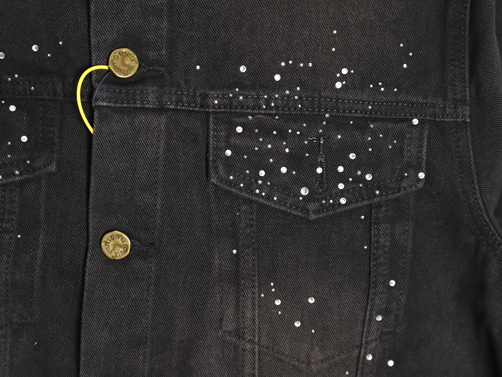 Louis Vuitton Gypsophila hot diamond embroidery denim jacket TSK1