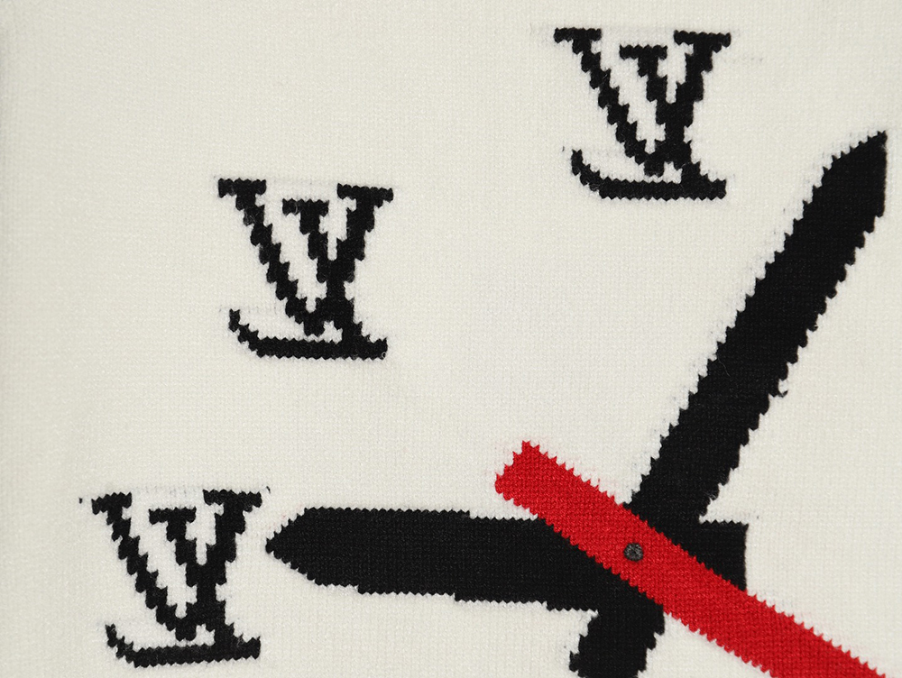 Louis Vuitton clock logo sweater